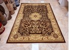 Тъкан персийски килим Blue stones 1706_BROWN